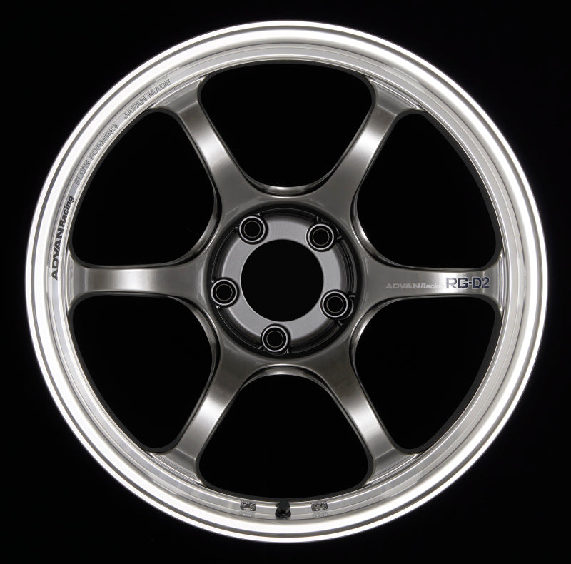 Advan RG-D2 17x8.0 +35 4x100 Machining and Racing Hyper Black Wheel