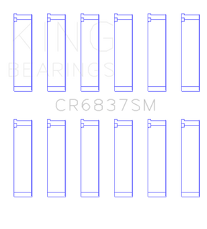King Engine Bearings Acura J30A/J32A/J35A/J35Z (Size +0.5) Performance Rod Bearing Set