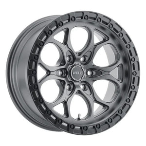 Weld 17x9 Ledge 6 6x139.7 ET00 BS 5.00 Satin GUN / Satin BLK Ring 106.1