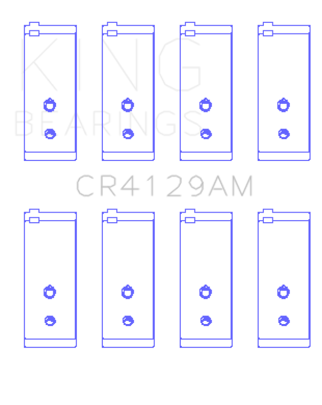 King Engine Bearings Toyota 18R/21R (Size +0.50mm) Connecting Rod Bearing Set