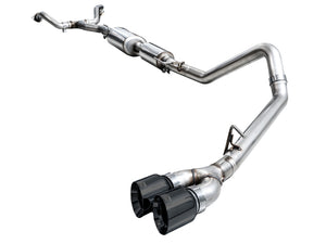 AWE Tuning 0FG Exhaust for 3rd Gen Toyota Tundra - Dual Diamond Black Tips