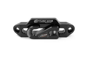 Addictive Desert Designs 1-5/16in Winch Fairlead Plate w/ Recessed Round End Hook - Black