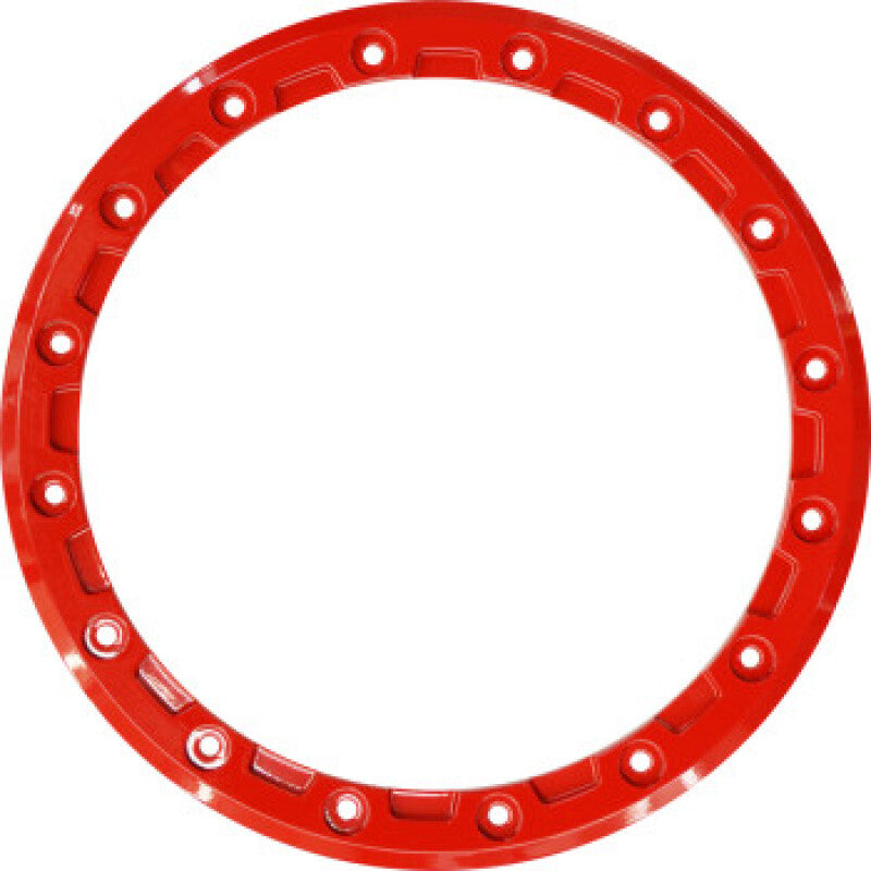 Raceline Beadlock Ring - Podium - 14in - 16 Hole - 10mm - Red
