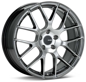 Enkei Raijin 18x8.5 50mm Offset 5x114.3 Bolt Pattern 72.6 Bore Diameter Hyper Silver Wheel