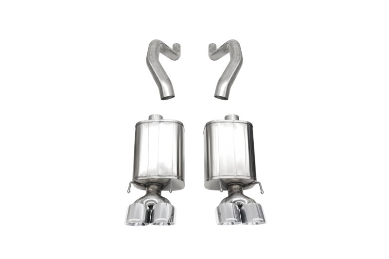 Corsa 06-13 Chevy Corvette C6 Z06 7.0L / 09-13 ZR1 6.2L Polished Axle-Back Exhaust w/4.5in Twin Tips