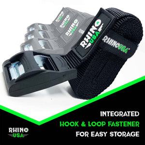 Rhino USA Lashing Straps 1In X 12Ft - Set Of 4