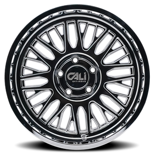 Cali Off-Road 9116 Vertex 24x14 / 8x170 BP / -76mm Offset / 125.2mm Hub Chrome Wheel
