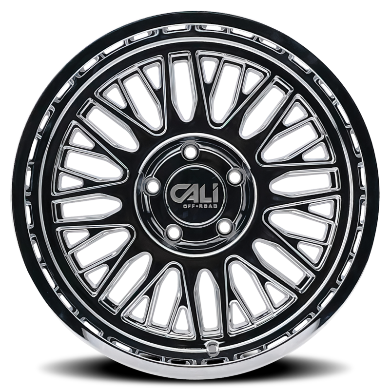 Cali Off-Road 9116 Vertex 24x14 / 8x170 BP / -76mm Offset / 125.2mm Hub Chrome Wheel