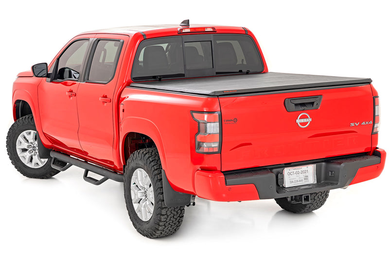 Rough Country Soft Tri-Fold Bed Cover 5' Bed | Nissan Frontier 2WD/4WD (2022-2026)