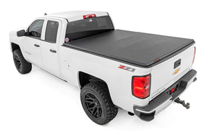 Rough Country Soft Tri-Fold Bed Cover | Chevy/GMC 1500/2500HD/3500HD (14-19 & Classic)