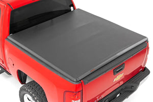 Rough Country Soft Tri-Fold Bed Cover | Chevy/GMC 1500/2500HD/3500HD (07-14)