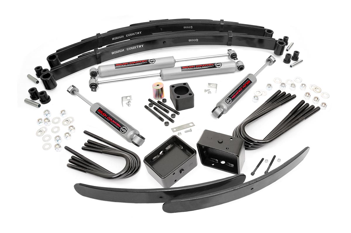 Rough Country 6 Inch Lift Kit Rear Blocks | Chevy/GMC C30/K30 C35/K35 Truck 4WD (77-87)