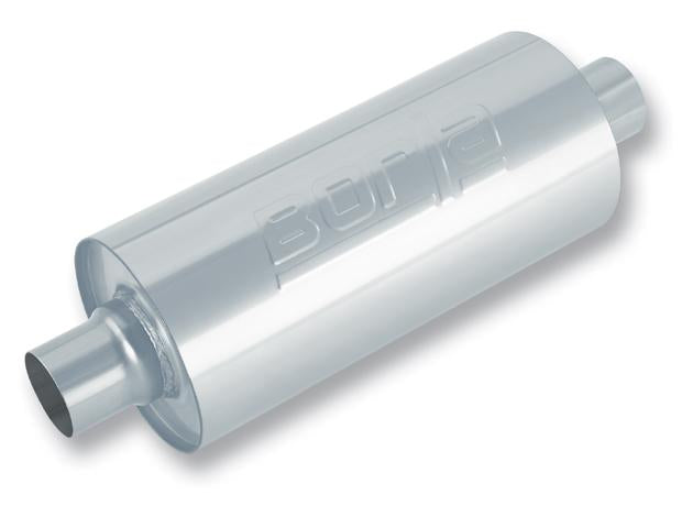 Borla 3.5in Tubing x 6.25in Diameter x 24in Length Multi-Core Center/Center Round Racing Muffler