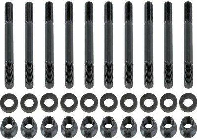 ARP SB Chevy w/1/2in straps F&R main stud kit