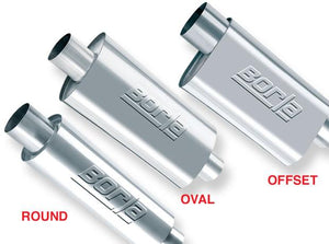 Borla XR-1 Racing Sportsman 3 inch Outlet / 3 inch Inlet Round, Oval or Offset Muffler