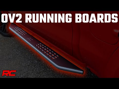 Rough Country OV2 Running Boards Side Step Bars | Crew Cab | Chevy/GMC 1500/2500HD/3500HD (07-19 & Classic)