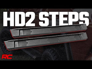 Rough Country HD2 Aluminum Running Boards Super Crew Cab | Ford F-250/F-350 Super Duty (99-16)
