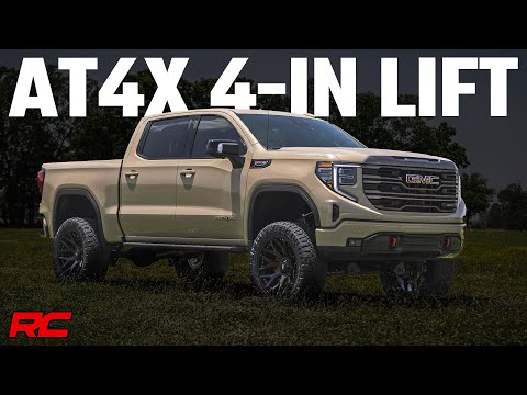 Rough Country 4 Inch Lift Kit AT4X | GMC Sierra 1500 4WD (2022-2024)