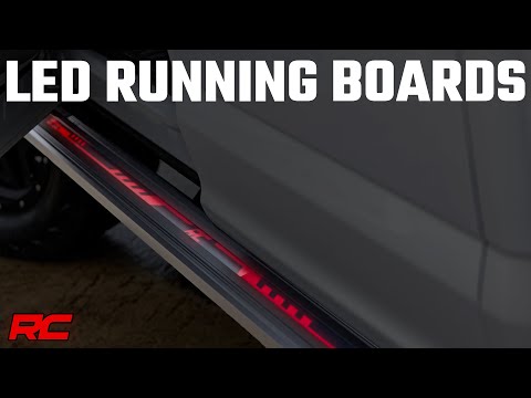 Rough Country Multi-Color LED Running Boards CrewMax | Toyota Tundra 2WD/4WD (2022-2026)