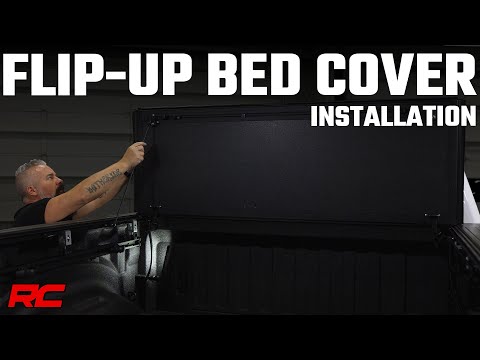 Rough Country Hard Tri-Fold Flip Up Bed Cover 6'9