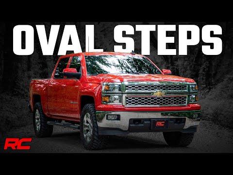 Rough Country Oval Nerf Step Crew Cab | Chevy/GMC 1500/2500HD/3500HD (07-19 & Classic)