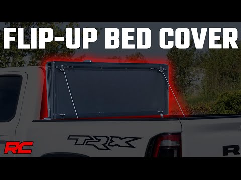 Rough Country Hard Tri-Fold Flip Up Bed Cover | Toyota Tacoma (05-15)