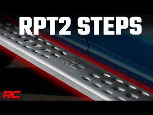 Rough Country RPT2 Running Board Crew Cab | Black | Ford F-150/Lightning/F-250/F-350/Raptor (15-26)