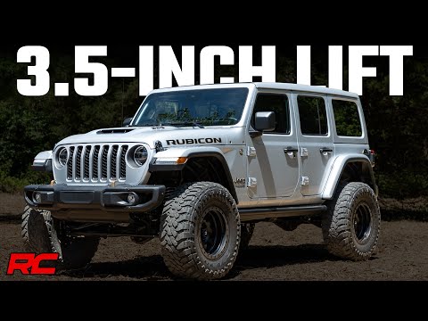 Rough Country 3.5 Inch Lift Kit C/A Drop | 4-Door | 392 | Jeep Wrangler Unlimited (18-23)