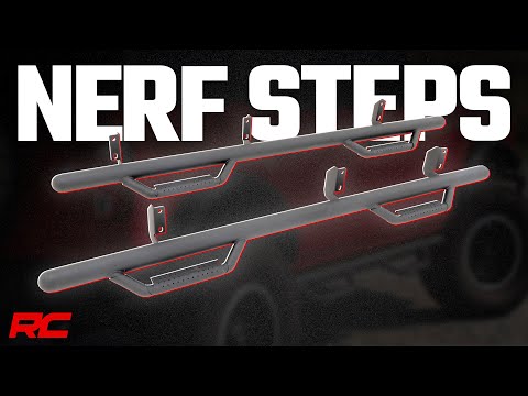 Rough Country Nerf Steps Cab Length | Double Cab | Toyota Tacoma 2WD/4WD (2024-2026)