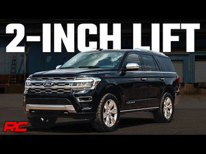 Rough Country 2 Inch Lift Kit Alum Spacer | CCD | Ford Expedition 4WD (2018-2024)