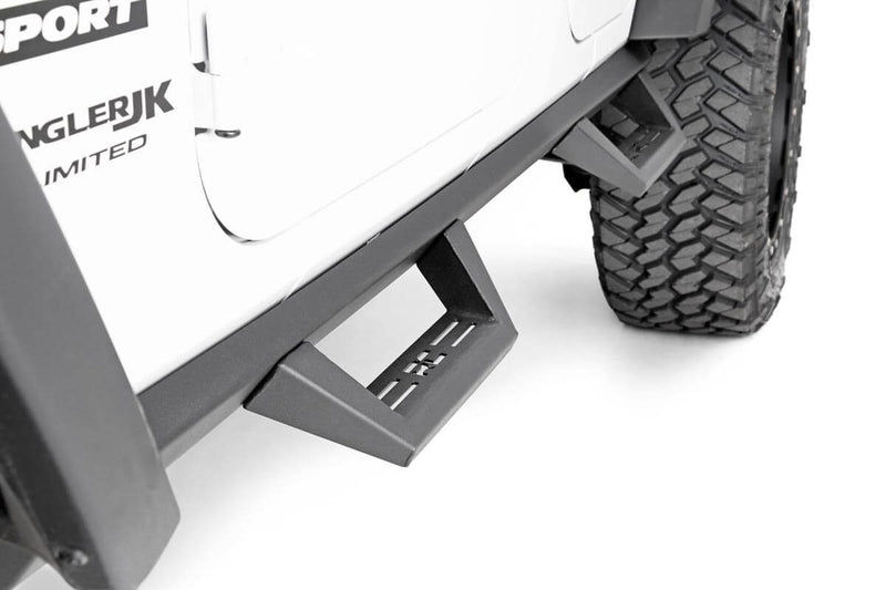 Rough Country Contoured Drop Steps 4 Door | Jeep Wrangler Unlimited 2WD/4WD (2007-2018)