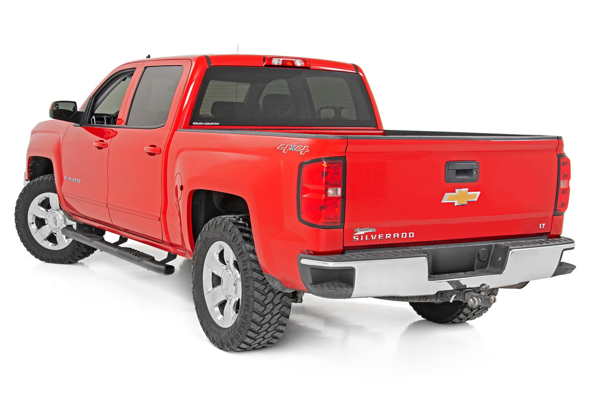 Rough Country Oval Nerf Step Crew Cab | Chevy/GMC 1500/2500HD/3500HD (07-19 & Classic)