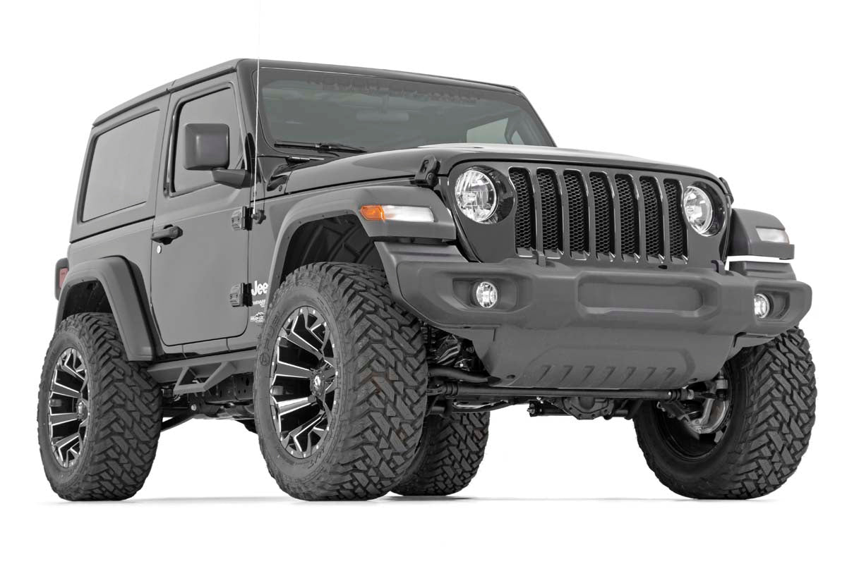 Rough Country Contoured Drop Steps 2 Door | Jeep Wrangler JL 4WD (2018-2026)