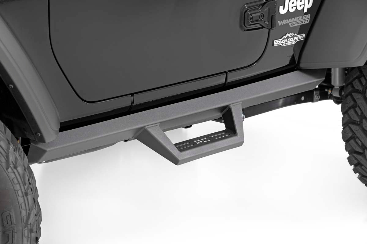 Rough Country Contoured Drop Steps 2 Door | Jeep Wrangler JL 4WD (2018-2026)