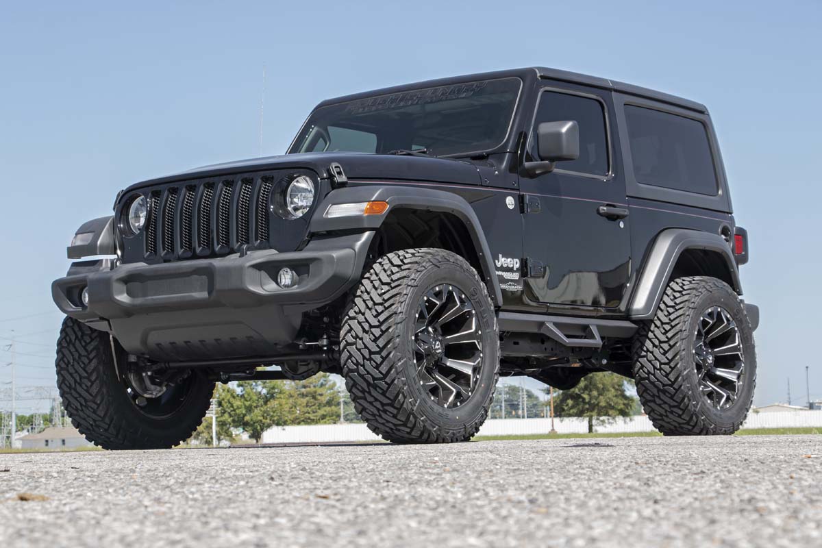 Rough Country Contoured Drop Steps 2 Door | Jeep Wrangler JL 4WD (2018-2026)