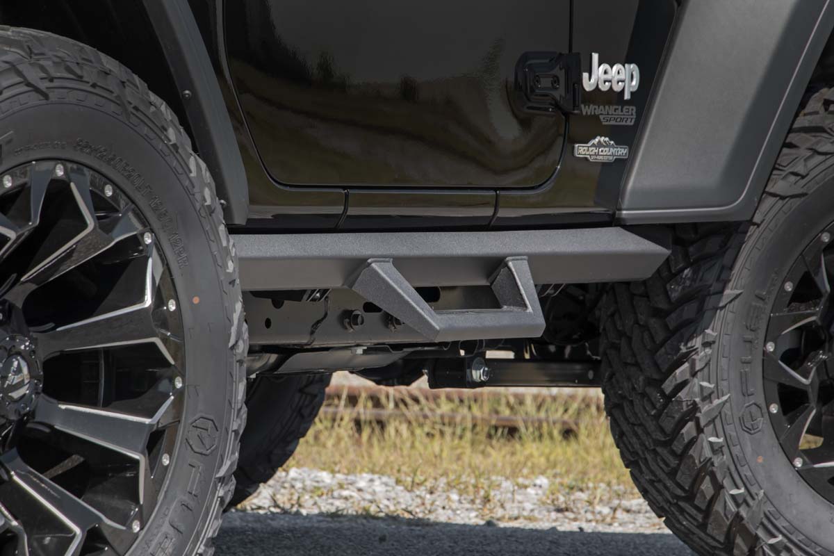 Rough Country Contoured Drop Steps 2 Door | Jeep Wrangler JL 4WD (2018-2026)