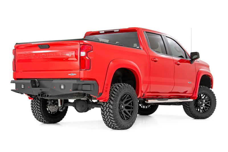 Rough Country Oval Nerf Steps Stainless | Crew Cab | Chevy/GMC 1500/2500HD/3500HD (19-26)