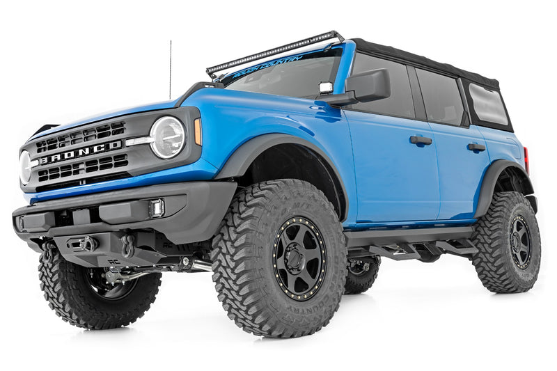 Rough Country SRX2 Adjustable Aluminum Step | Ford Bronco 4WD (2021-2026)