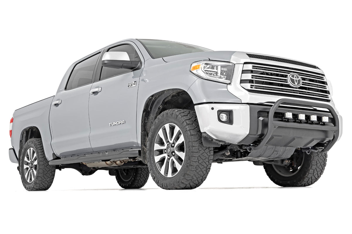 Rough Country Oval Nerf Step Crew Cab | Black | Toyota Tundra 2WD/4WD (2007-2021)