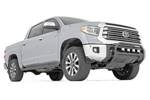 Rough Country Oval Nerf Step Crew Cab | Black | Toyota Tundra 2WD/4WD (2007-2021)