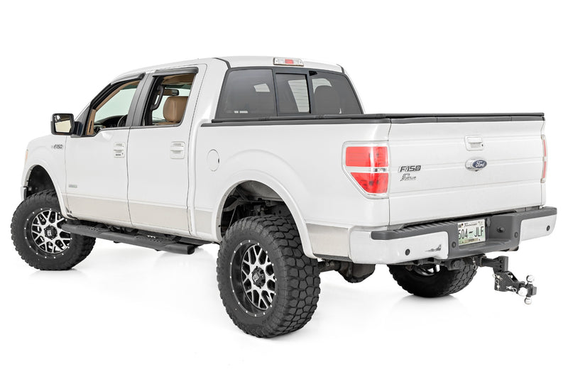 Rough Country Oval Nerf Step Crew Cab | Black | Ford F-150 2WD/4WD (2009-2014)