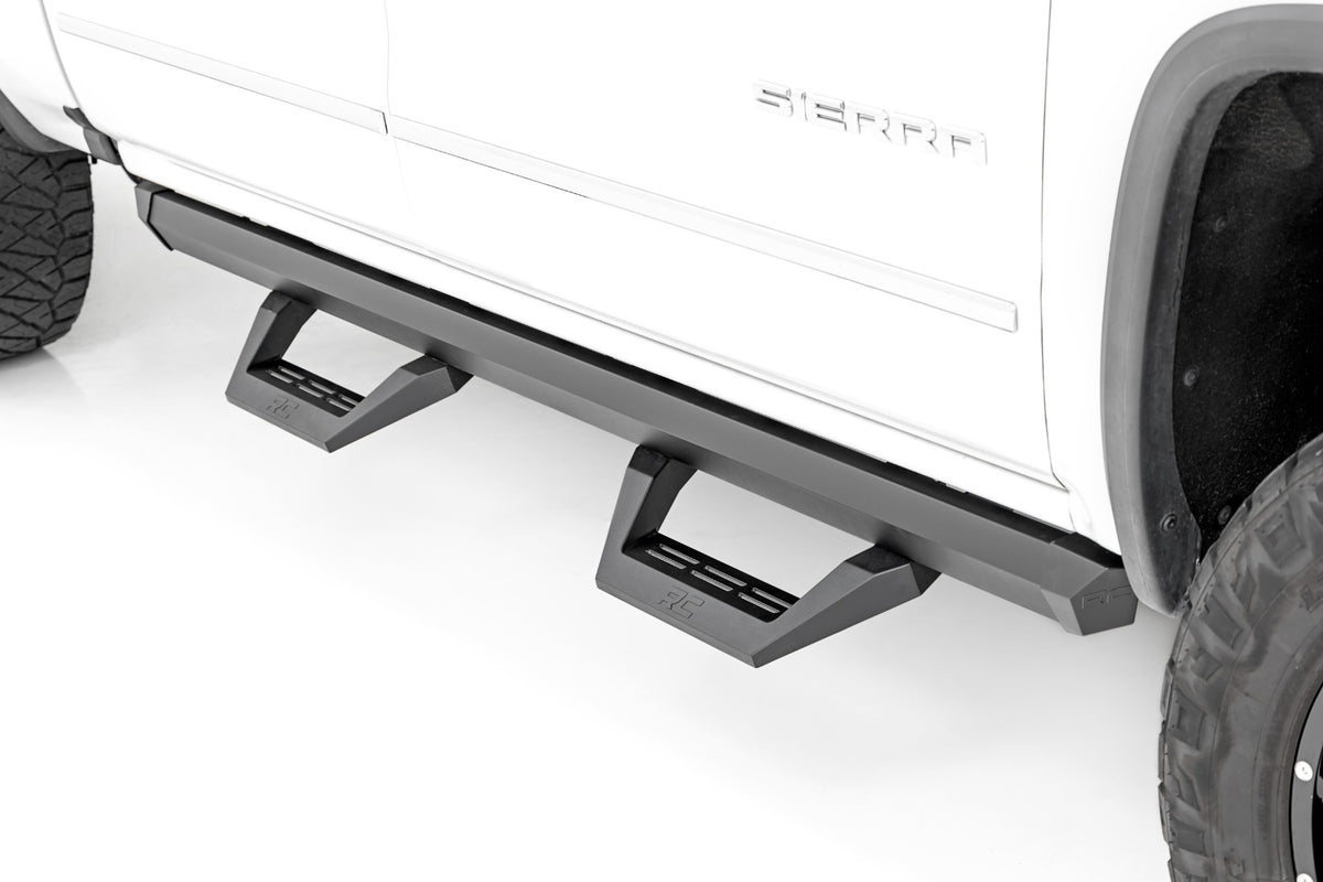 Rough Country SRX2 Adj Aluminum Step Crew Cab | Chevy/GMC 1500/2500HD/3500HD (07-18 & Classic)