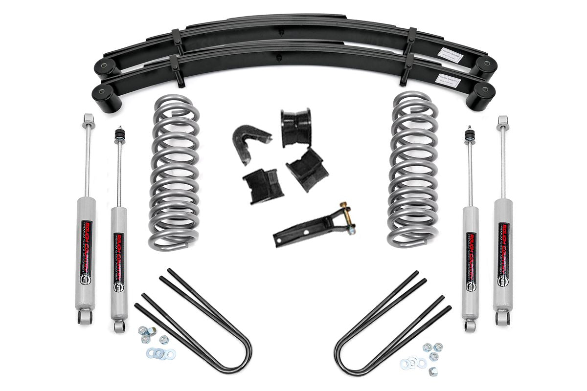 Rough Country 2.5 Inch Lift Kit Rear Springs | Ford F-100 4WD (1970-1976)