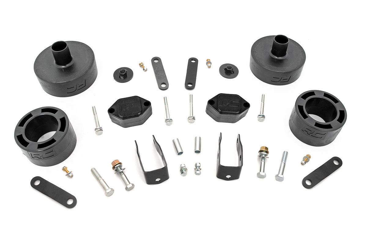 Rough Country 2.5 Inch Lift Kit Spacers | Jeep Wrangler JK/Wrangler Unlimited (2007-2018)