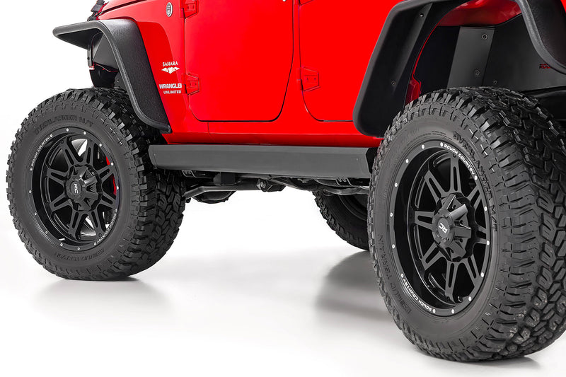 Rough Country Power Running Boards Dual Electric Motor | 4 Door | Jeep Wrangler Unlimited (07-18)