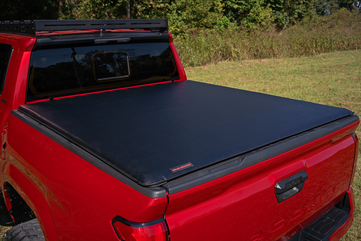 Rough Country Soft Roll Up Bed Cover 5' Bed | Toyota Tacoma 2WD/4WD (2024-2026)