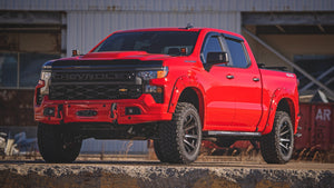 Rough Country AC2 Running Boards Amber/White | Crew Cab | Chevy/GMC 1500/2500HD/3500HD (19-26)