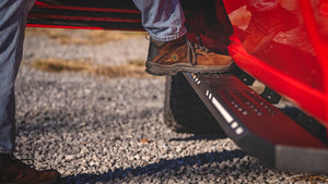 Rough Country AC2 Running Boards Amber/White | Crew Cab | Chevy/GMC 1500/2500HD/3500HD (19-26)