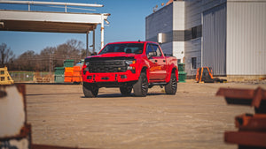 Rough Country AC2 Running Boards Amber/White | Crew Cab | Chevy/GMC 1500/2500HD/3500HD (19-26)