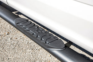 Rough Country Oval Nerf Step Crew Cab | Black | Ford F-150/Lightning/F-250/F-350/Raptor (15-26)